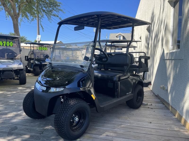 2024 E-Z-GO Valor EX1 Gas PTV — Black Finish — Independent Suspension — Unlimited Range Sale