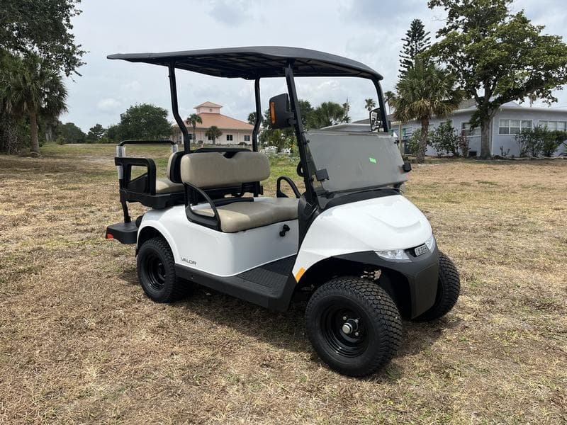 New E-Z-GO 2-Seater Utility Golf Cart, side view at Sequence Golf Carts South Africa