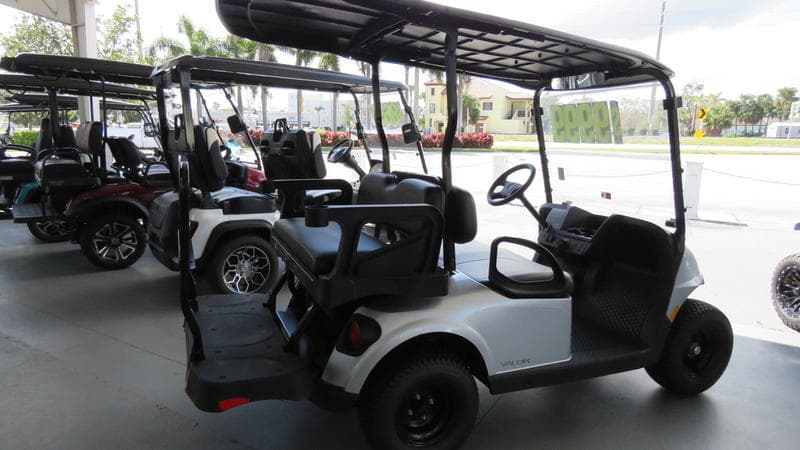 New E-Z-GO 2-Seater Utility Golf Cart, side view at Sequence Golf Carts South Africa