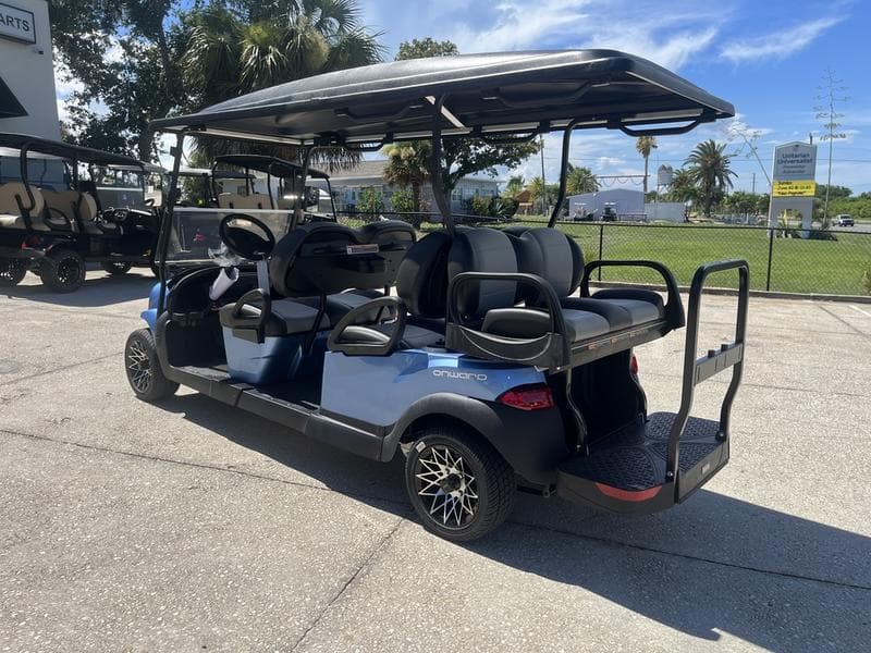 New Club Car 6-Seater Utility Golf Cart, side view at Sequence Golf Carts South Africa