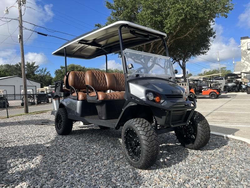 New E-Z-GO 6-Seater Utility Golf Cart, side view at Sequence Golf Carts South Africa