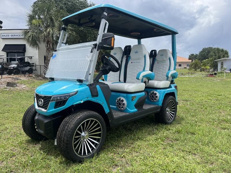 2025 Evolution D-Max GT4 Sky Blue — 4-Seater with 24-Speaker Sound