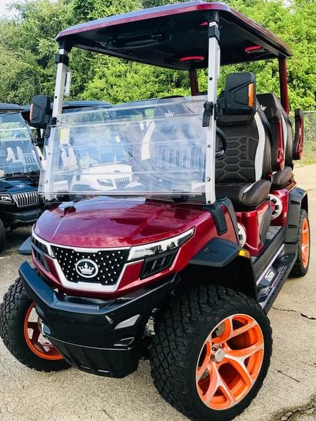 New Evolution 4-Seater Off-Road Golf Cart, side view at Sequence Golf Carts South Africa