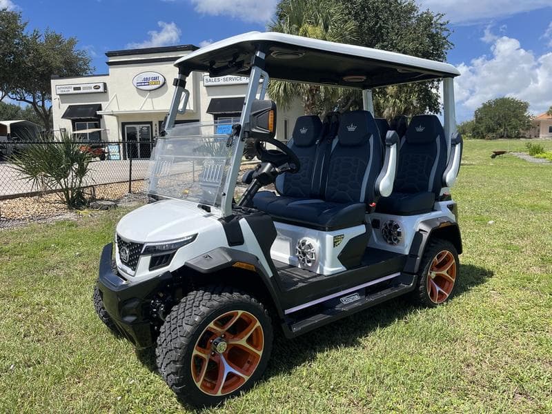 New Evolution 4-Seater Off-Road Golf Cart, side view at Sequence Golf Carts South Africa