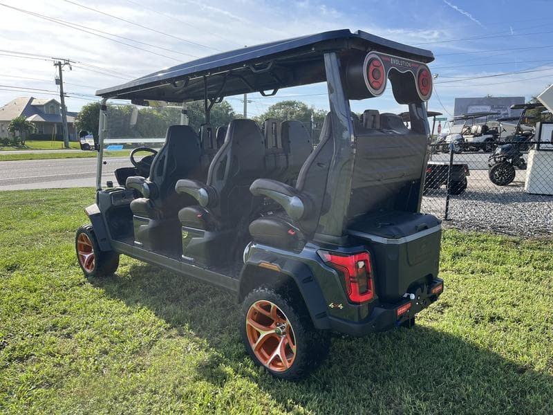New Evolution 6-Seater Off-Road Golf Cart, side view at Sequence Golf Carts South Africa