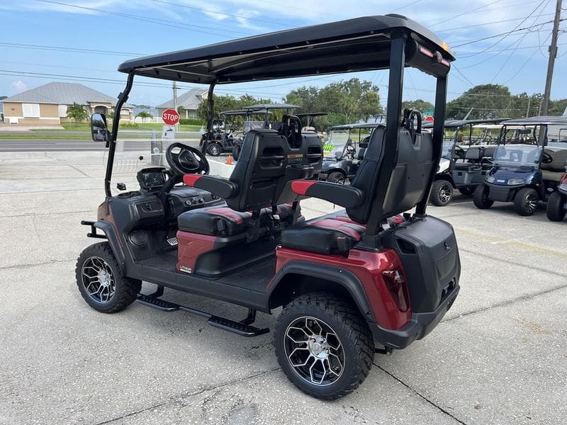 New Evolution 4 Seater Golf Cart, side view at Sequence Golf Carts South Africa