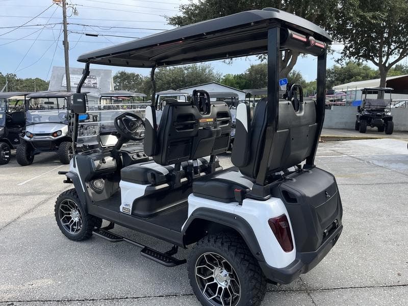 New Evolution 4 Seater Golf Cart, side view at Sequence Golf Carts South Africa
