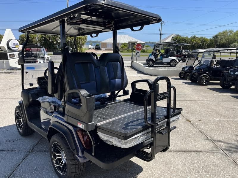 New Evolution 4 Seater Golf Cart, side view at Sequence Golf Carts South Africa