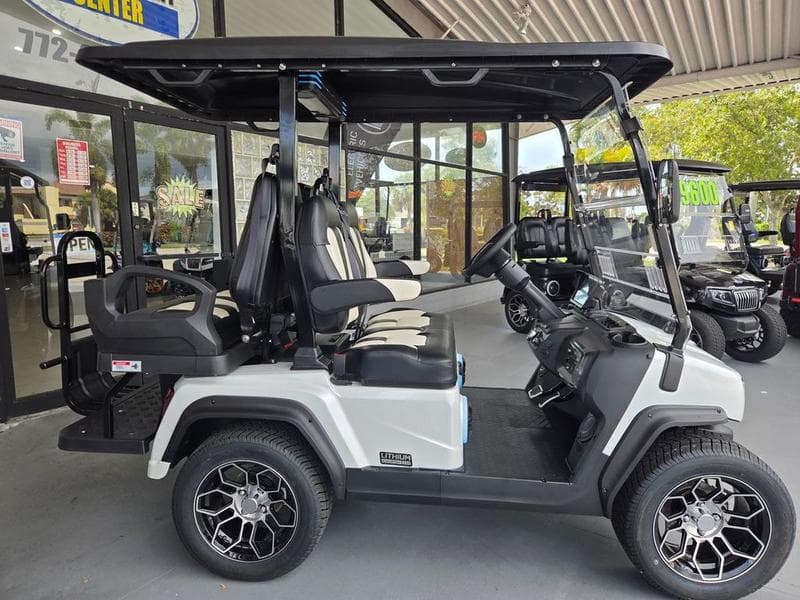 2025 Evolution D5 Ranger 2+2 Plus Arctic Gray — Cart with CarPlay — additional view