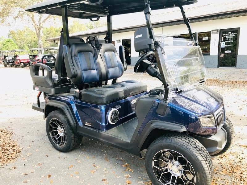 2025 Evolution D5 Ranger 2+2 Plus Mediterranean Blue — Cart with CarPlay — additional view
