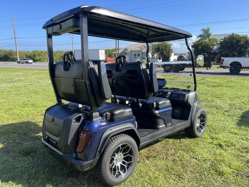 New Evolution 4 Seater Golf Cart, side view at Sequence Golf Carts South Africa