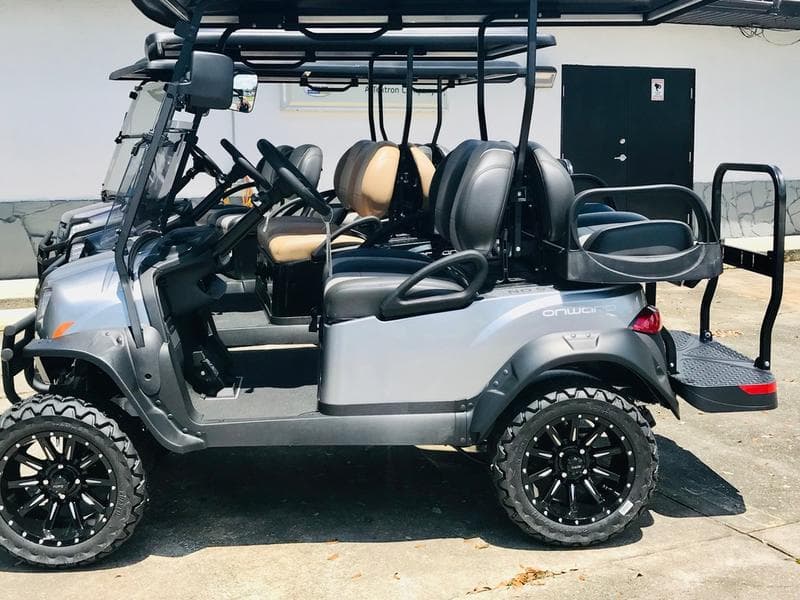 New Club Car 4-Seater Off-Road Golf Cart, side view at Sequence Golf Carts South Africa