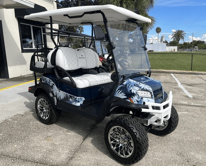 New Club Car 4-Seater Off-Road Golf Cart, side view at Sequence Golf Carts South Africa