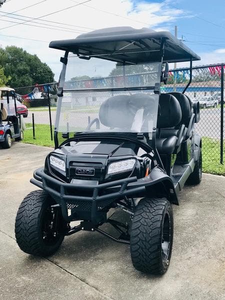 2026 Club Car Onward Lifted 6-Passenger Gas PTV — Metallic Tuxedo Black — Ultimate Family Cruiser