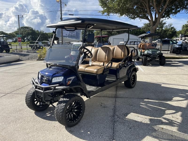 2026 Club Car Onward Lifted 6-Passenger Gas PTV — Onyx Blue — Unlimited Family Fun